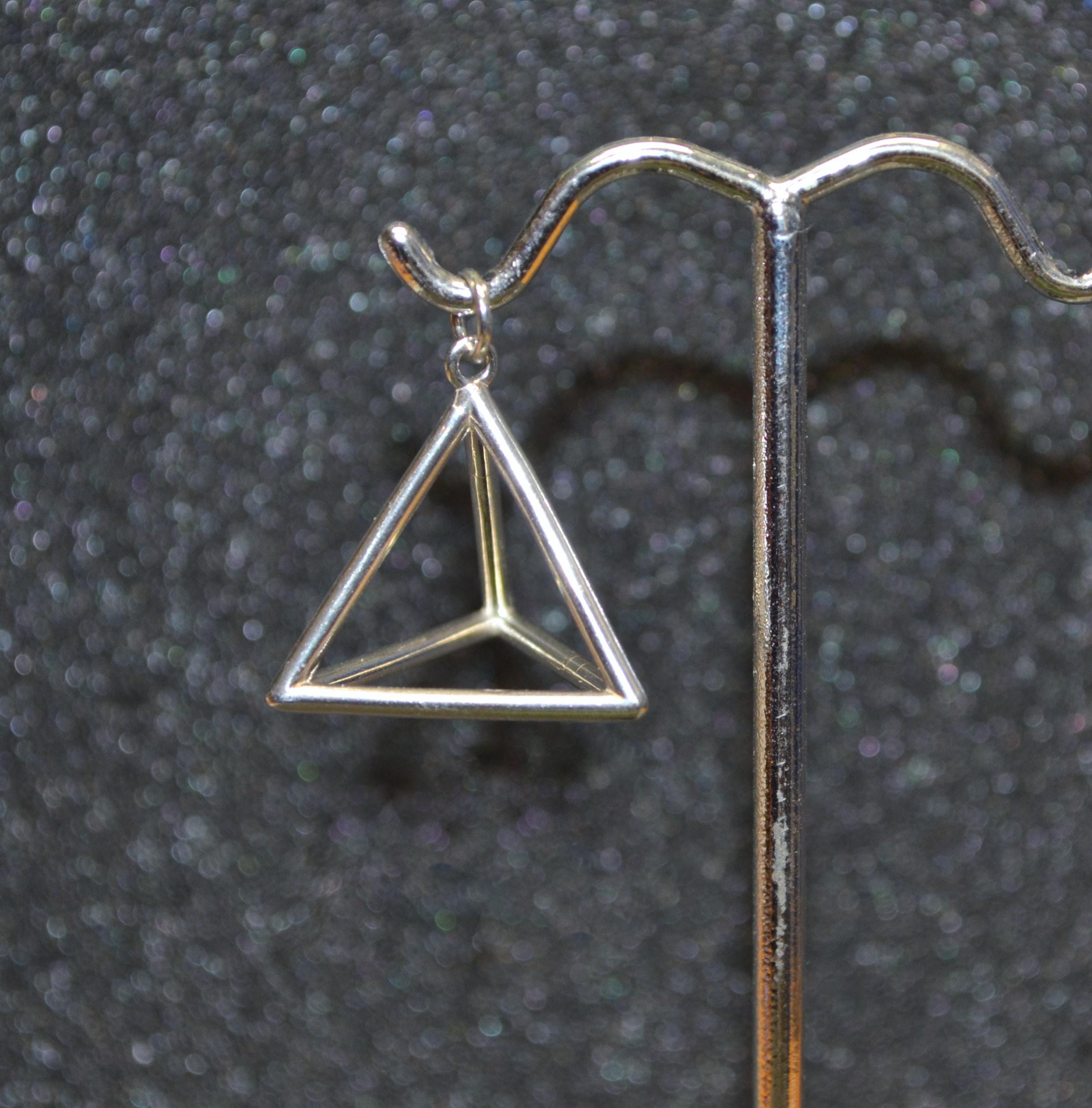 Silver Pyramid Pendants - Etsy
