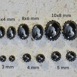 Genuine Hematite or Hematine Stud Earrings - Choose a size!  Sterling silver and silvery-gray post earrings, no nickel and hypoallergenic.