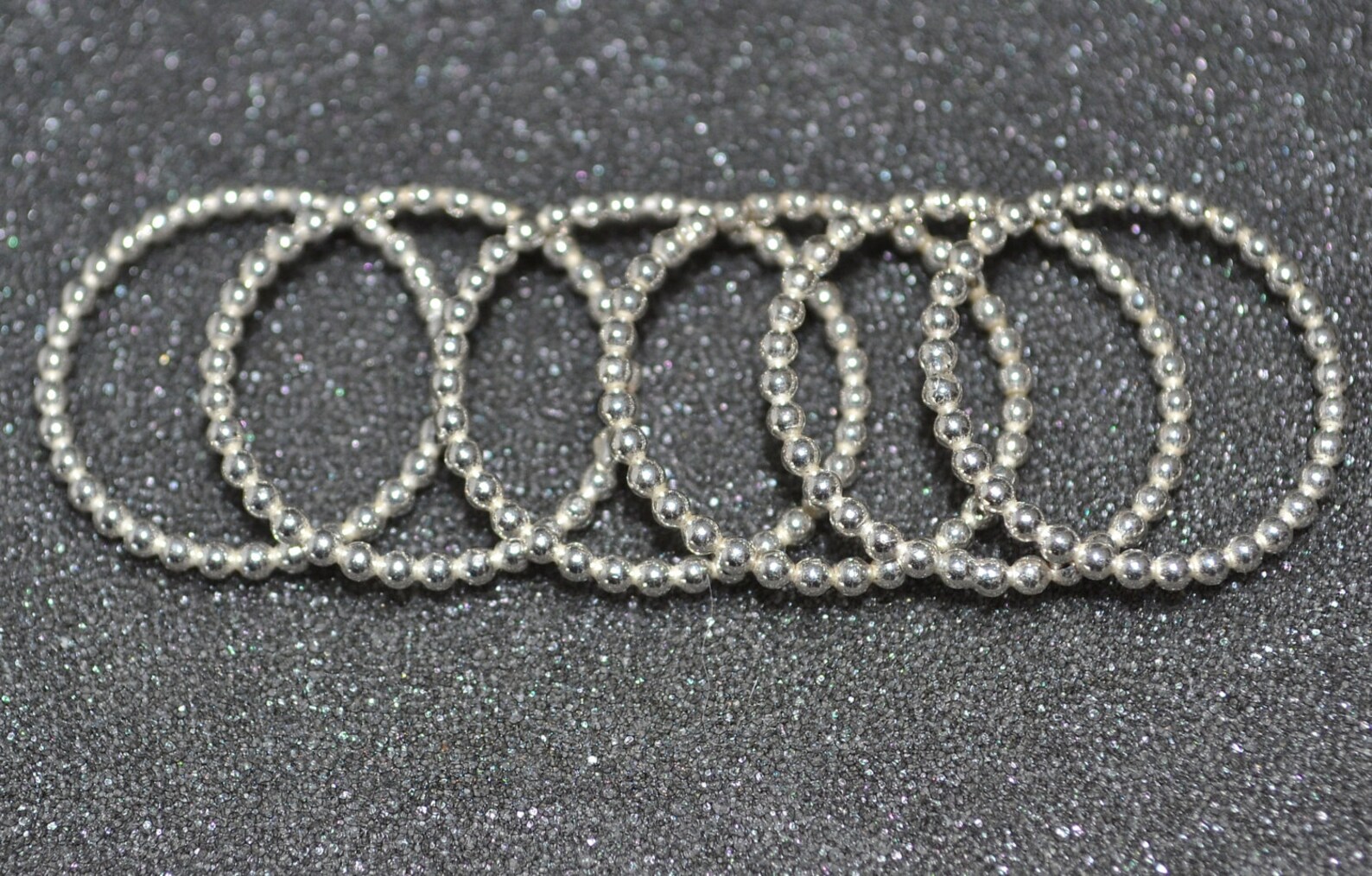 Sterling Silver Bead Wire Stacking Ring. Simple Sturdy Etsy