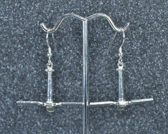 Chandra X-Ray Observatory Space Telescope Earrings.  Nickel free and hypoallergenic.  Astronomy jewelry to show your inner stargazer!