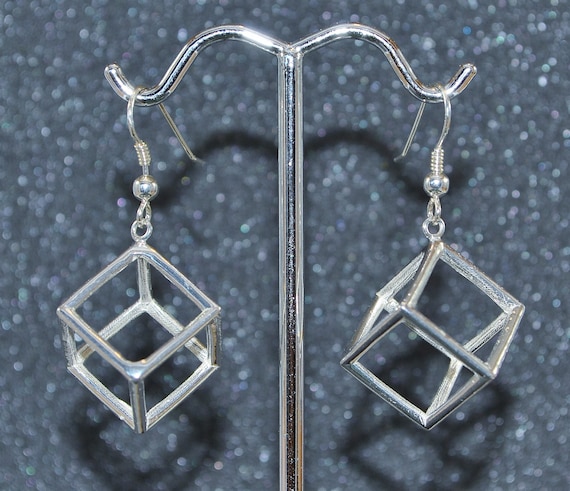 Orecchini geometrici astratti per donna Minimalista