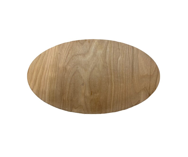 Oval Cutout Oval Wood Blank wood cutout wood blank Oval Etsy