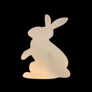 Rabbit Door Hanger,  Wood Blank, Bunny Cutout, Bunny wood Blank, wood cutout, wood blank, Easter Rabbit wood blank, Easter Bunny wood blank
