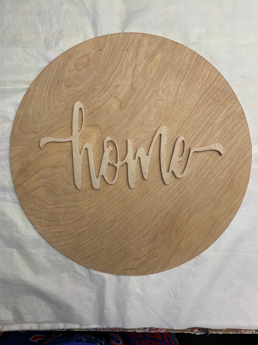 Farm House Round Kit, Round Home Sign, Farmhouse Sign, Wood Blank, Wood Cutout, Etsy