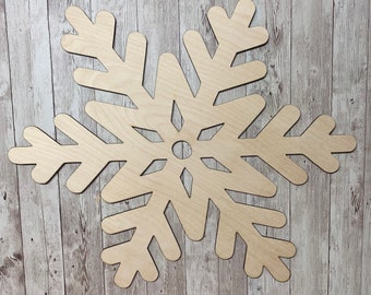 Snowflake, Snow flake Winter Door Hanger, DIY Door Decor Wood Blank, Snowman, DIY Cutout for Front Door