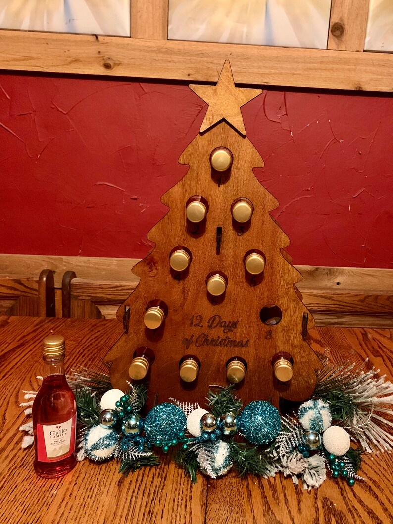 Wine Advent Calendars to Brighten your Holiday Holds 12 Mini Etsy