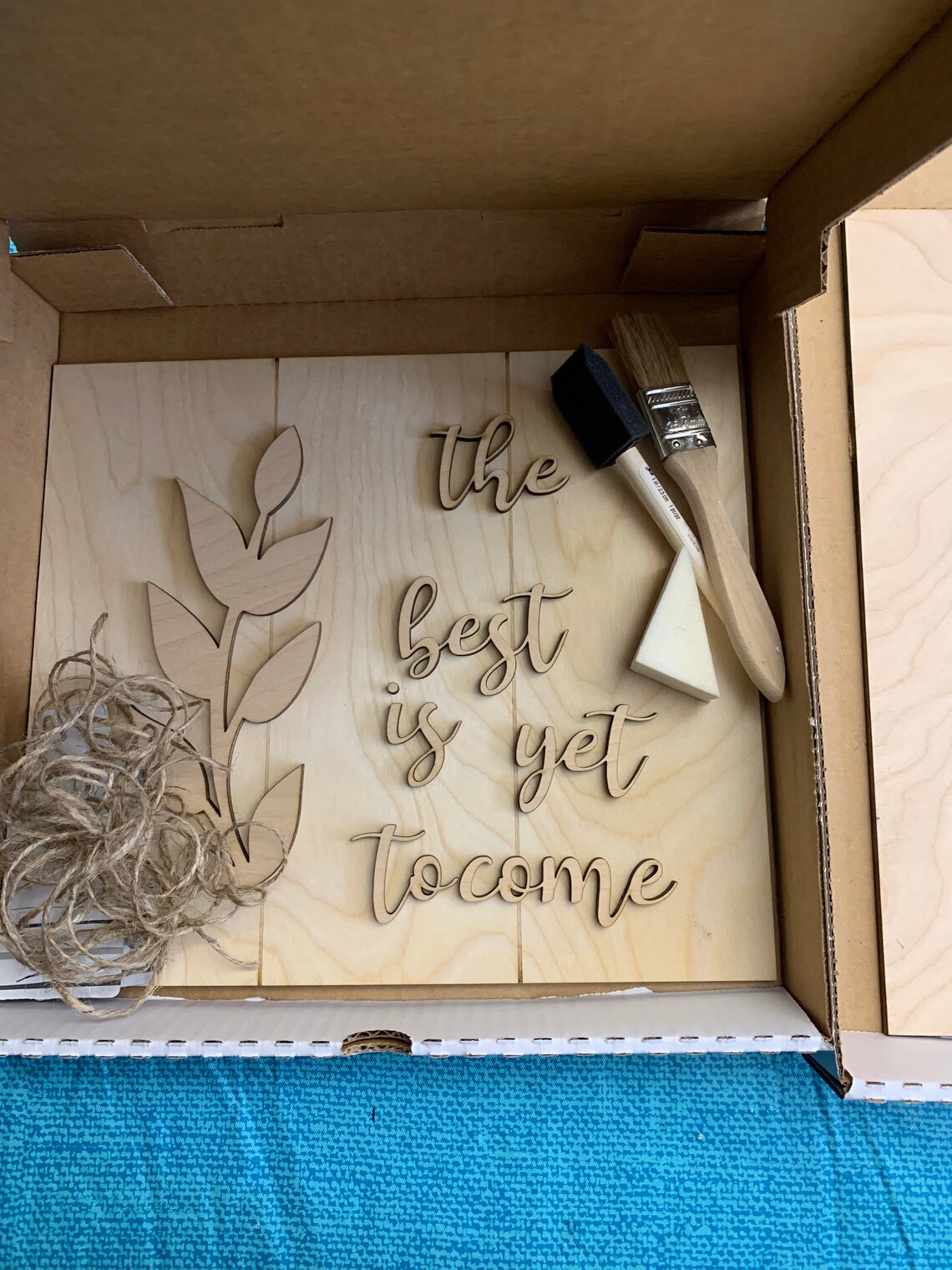 Painting Box Kit Everyday Do It Yourself Sign DIY Sign Kit Etsy