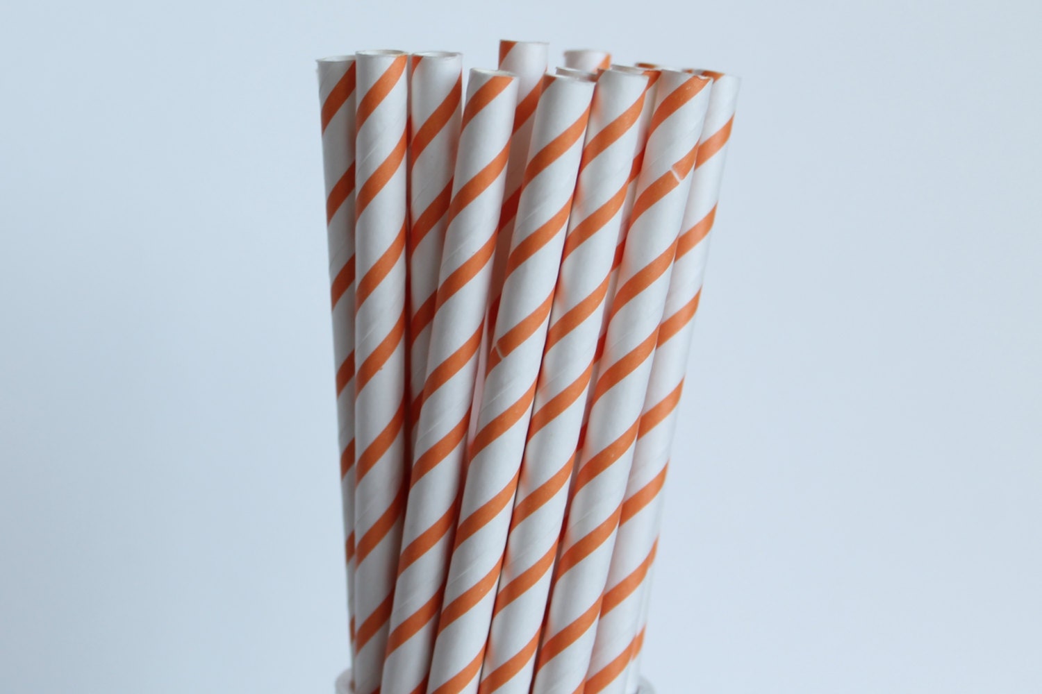 Orange Striped Paper StrawsOrange StrawsNarrow Striped Etsy
