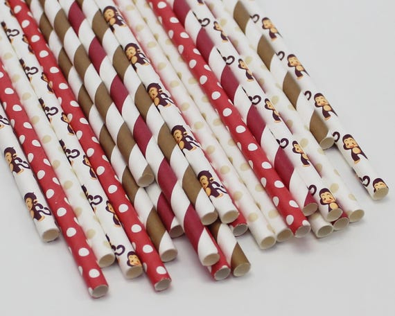 Our Little Monkey, Monkey Paper Straws, Monkey 1st Birthday, Red Brown Straws, Let's Go Bananas, Baby Animal Shower, Sock Monkey, Baby Boy Il_570xn