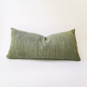 12&quot; x 24&quot; pillow Cover Chiang Mai Hand Woven Soft Cotton Blue Pillow Cover Lumbar Cushion Farmhouse decor living room cushion cover