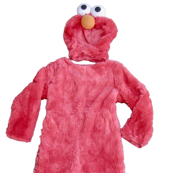 Disfraz de Elmo de peluche rojo con tocado para niños pequeños • Barrio Sésamo • HALLOWEEN