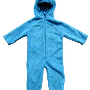 Cookie Monster Plush Blue Costume Toddler Size Small • 2T • Sesame Street HALLOWEEN