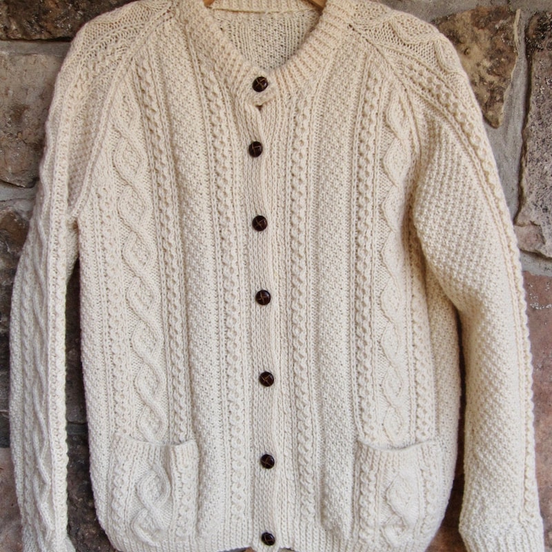 IRISH wool hand knitted jumper