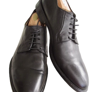 Blake McKay Black Leather Oxford Dress Shoes Mens 13 M Lace-Ups MADE IN ITALY