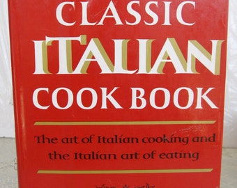 Livre de cuisine italien classique Marcella Hazan 1973 Stated 1ère édition relié HC DJ