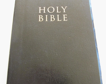 Sacra Bibbia KJV Parole di Cristo in rosso Zondervan Nero Regalo e Premio Vintage 2002