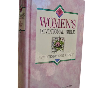 Vintage Womens Devotional Bible NIV Christs Words in Red 1990 HC Zondervan• USA
