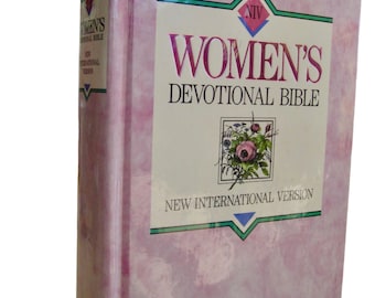 Vintage Womens Devotional Bible NIV Christs Words in Red 1990 HC Zondervan• USA
