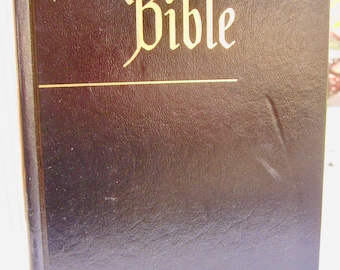 Holy Bible KJV King James Version ABS Black Hardcover 1988 100028 Vintage • USA