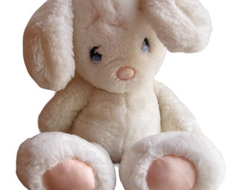 Vintage 1985 Applause Precious Moments Plush White Bunny Rabbit Snowball EASTER