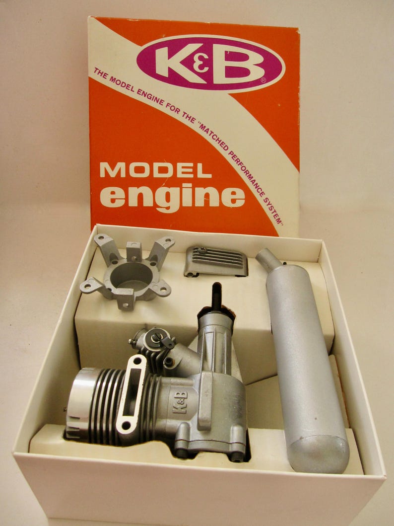Vintage K&B No 5900 Sportster .45 R/C Model Engine Airplane Motor W ...