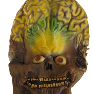 Vintage 1997 Mars Attacks Alien Mask Full Head Latex HALLOWEEN Adult Size Horror