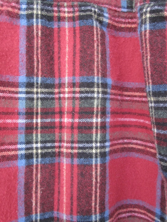 VTG Vermont Country Store Flannel Nightgown Sz XL Red Plaid Eyelet Lace 51 Long Made in Portugal Etsy UK