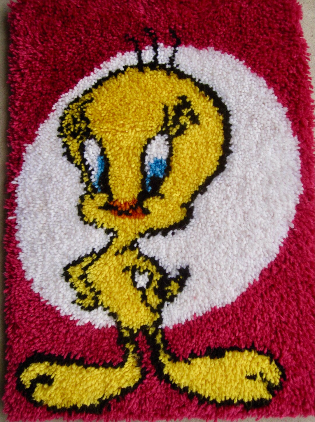 Vintage Looney Tunes Tweety Bird Latch Hook Rug Wall Hanging - Etsy