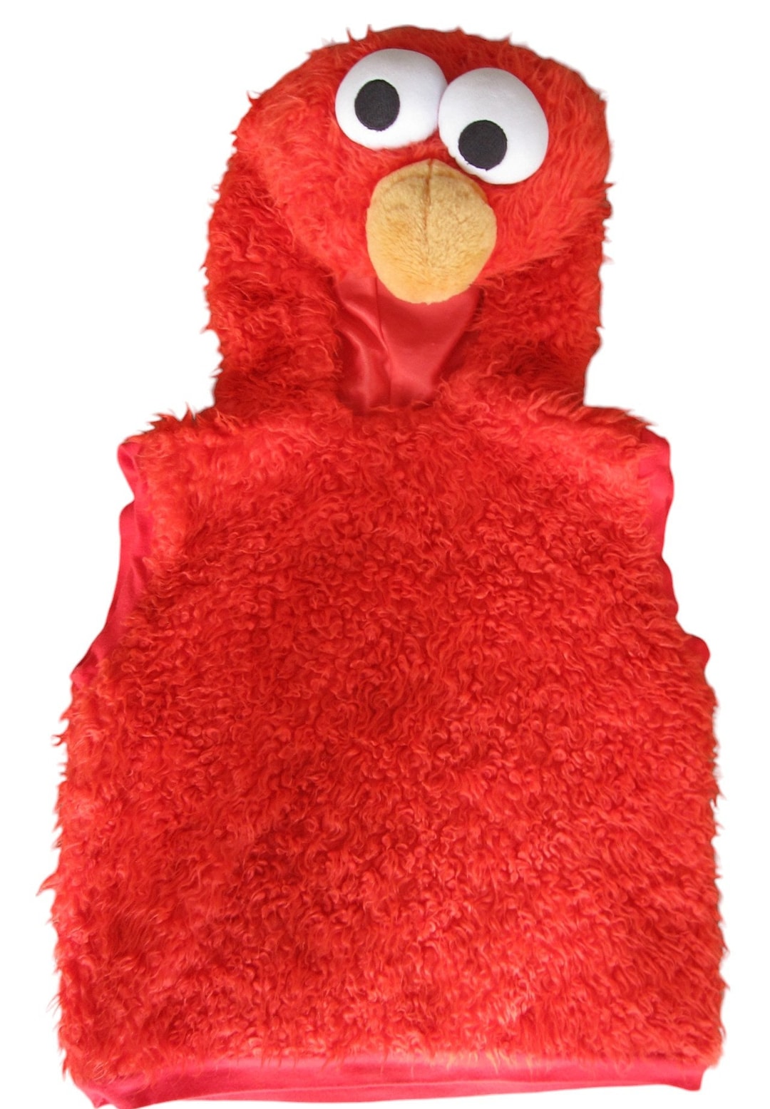 Elmo Plush Red Hoodie Vest Costume Childrens Size Small • Sesame Street ...