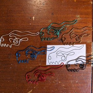 Dragon Bookmark-One Line Wire Art-&quot;Whim&quot;