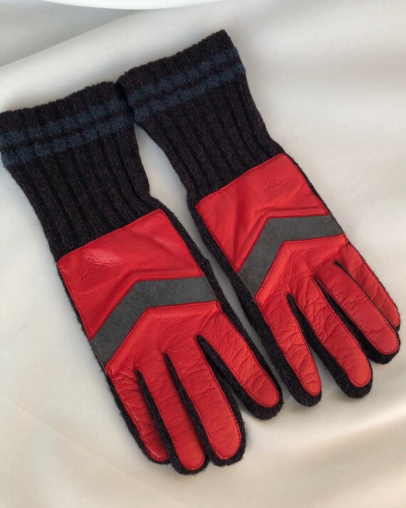 Vivienne Westwood Leather Gloves - Etsy Canada