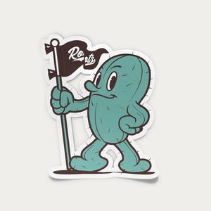 Cactus - Sticker vinyle - Pack Feuille Verte 5x6cm