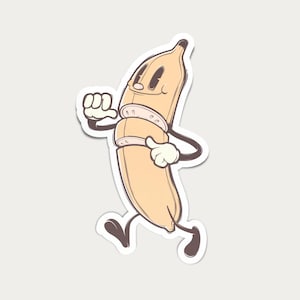 Banane - Sticker vinyle (7x6cm)