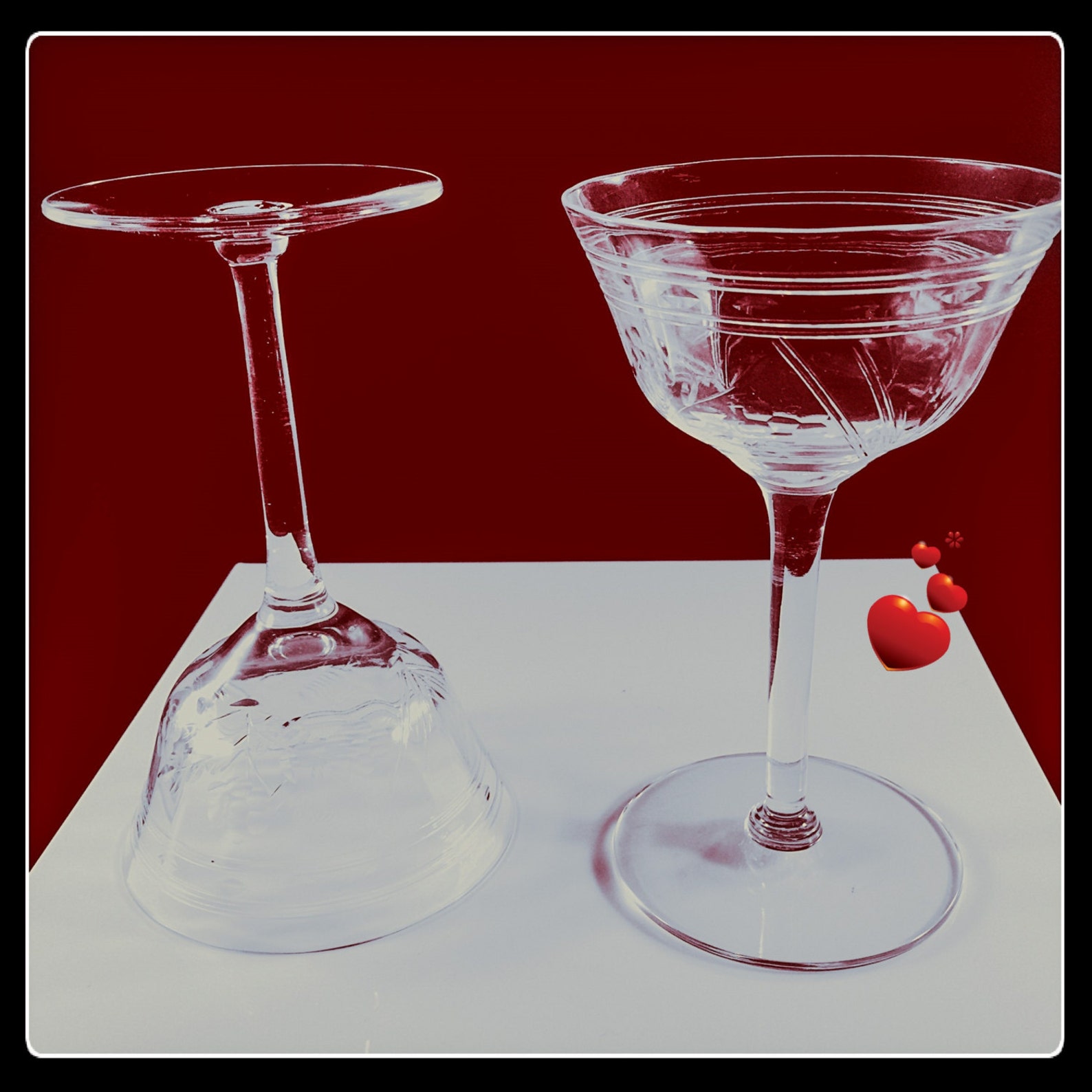 HandMade WINE GLASSES Thin Rimmed Set of 5 RARE Etsy