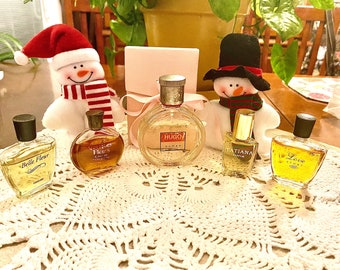 5 Lovely Fragrances - HUGO, QUELQUES Fleurs, Tatiana, Belle Fleur & Love Story *Vintage PERFUME* One Low Price! #LargeLot