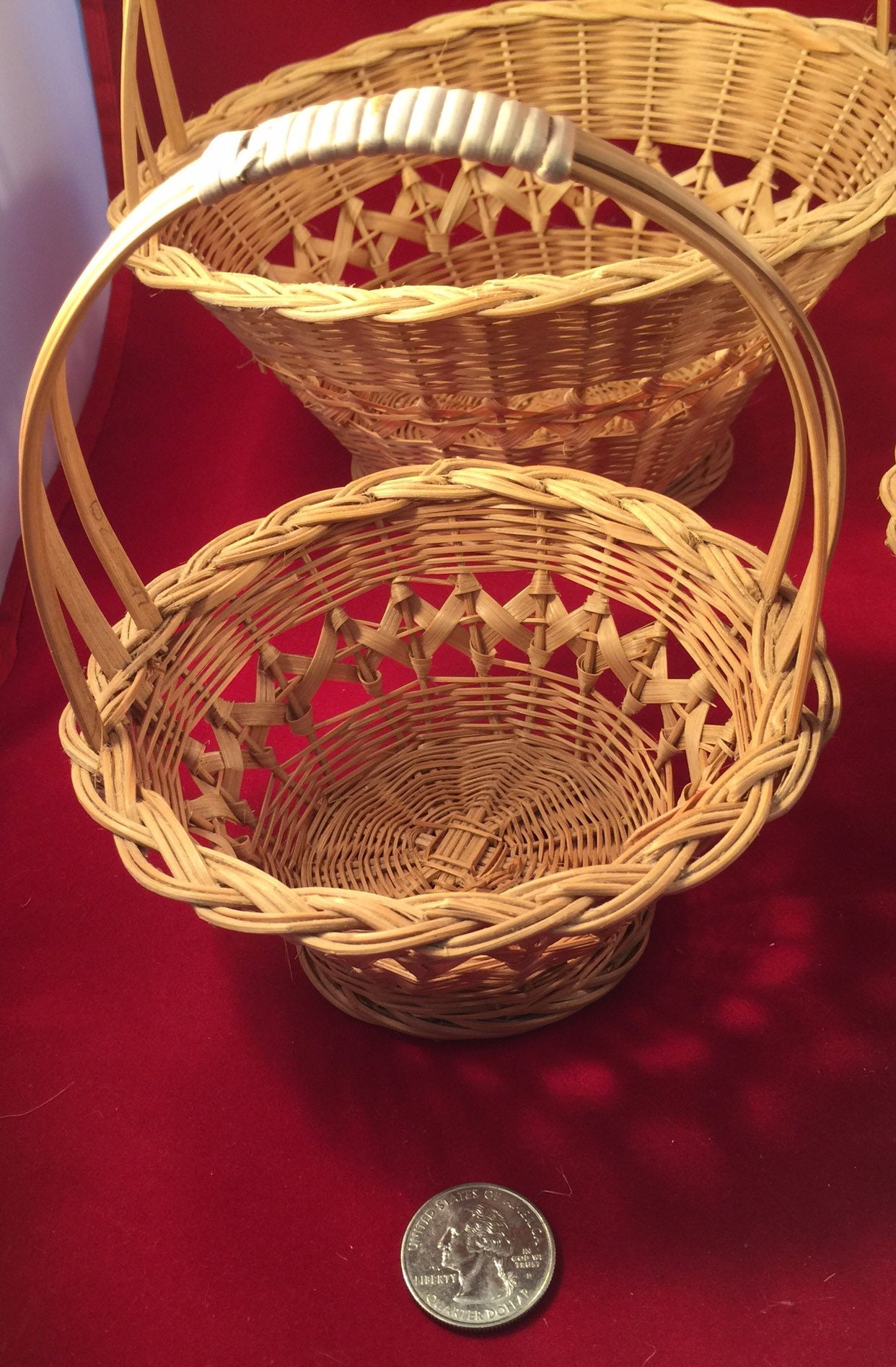 RARE Five Vintage NESTED BASKETS Made In The People's Etsy