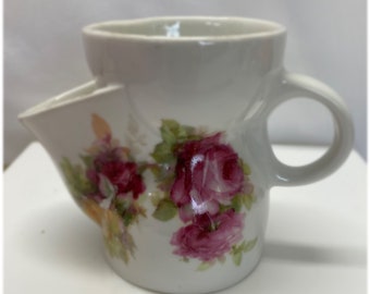 Lovely Vintage FLORAL SHAVING MUG Cup - Made in Germany - Very Nice Condition! Price Drop!