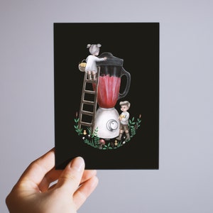 La carte postale des fabricants de smoothies