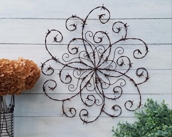 barbed wire decor
