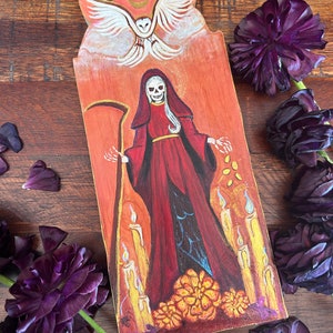 Santa Muerte Original Artwork ~ Marigold