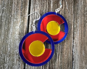 Colorado State Flag Earrings