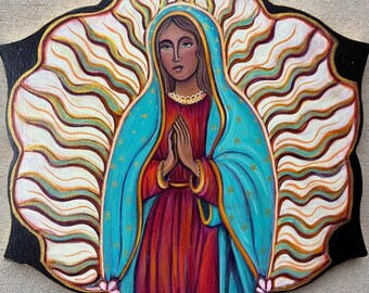 Our Lady of Guadalupe de Santa Fe  Retablo Painting