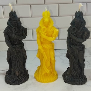Anubis: Egyptian God of the Dead – Beeswax Candle