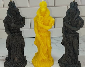 Wholesale Listing (10) Anubis Egyptian God of the dead beeswax candle Free USA Shipping