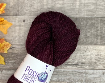 BaBaBaby alpaca and merino yarn. Cabernet. 191 yards. Natural alpaca yarn. Aran weight. Alpaca merino wool yarn.