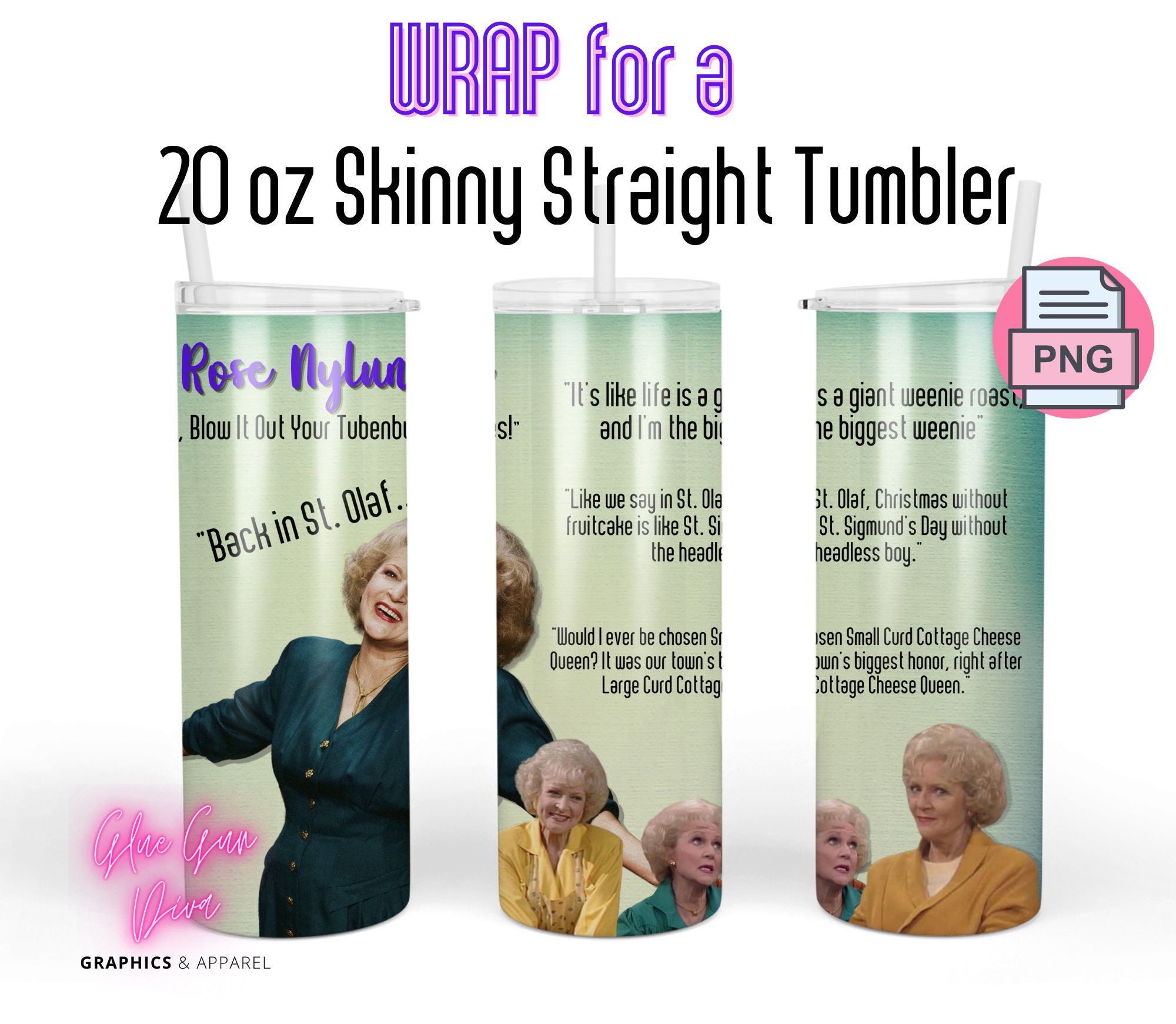 Betty White/Rose Nylund Golden Girls Inspired SVG Betty White/Rose Nylund Golden Girls Inspired SVG