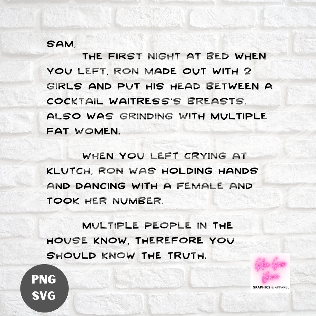 JERSEY SHORE LETTER to Sam Sammi Sweetheart Snooki Jwoww Etsy