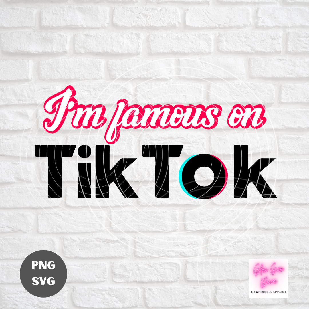 I'm FAMOUS on TIKTOK Tik Tok Shirt, Social Media Funny Shirt