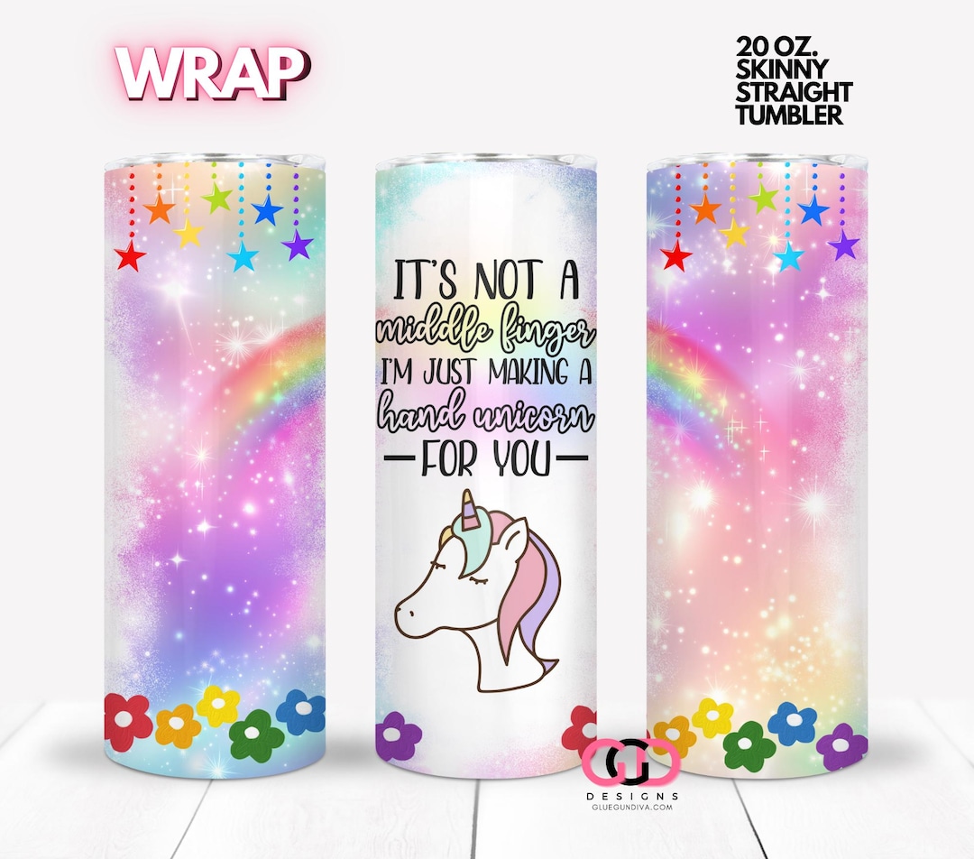 Hand Unicorn, Funny Middle Finger, Rainbow, Humor, Snarky, Sarcastic — free download