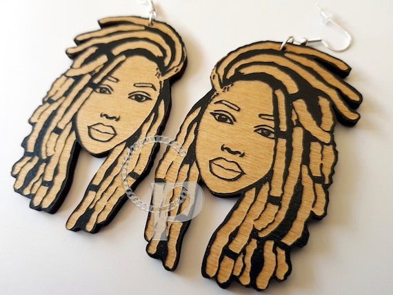 Wooden african earrings bulk sale